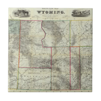 Azulejo De Cerámica El nuevo mapa de Holt, Wyoming