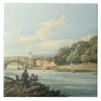 El nuevo paseo, York, c.1798 (lápiz y w/c en pape