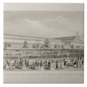 Azulejo De Cerámica El palacio cristalino en Hyde Park para el gran