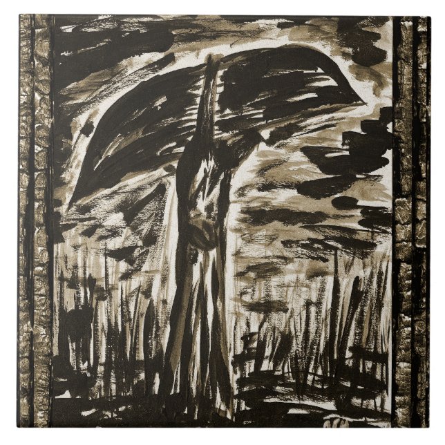 Azulejo De Cerámica El pantano (Frente)