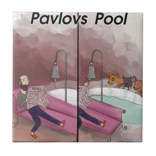 Azulejo De Cerámica El Personalizado gracioso de Pavlov
