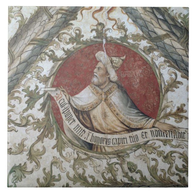 Azulejo De Cerámica El profeta Baruch, del d'Annunciazion de la logia (Frente)