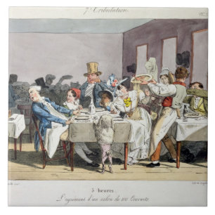 Azulejo De Cerámica El restaurante del hundred-seater: las 5, del 'Su