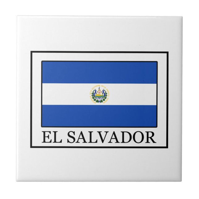Azulejo De Cerámica El Salvador (Frente)