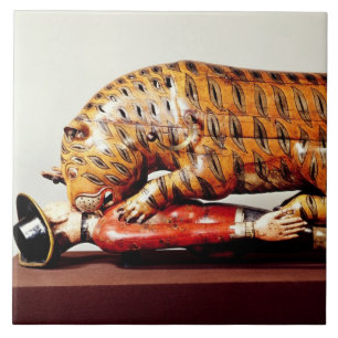 Azulejo De Cerámica El tigre de Tipu, c.1790 (madera)