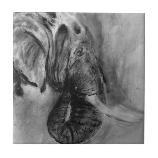Azulejo De Cerámica elefante (Frente)