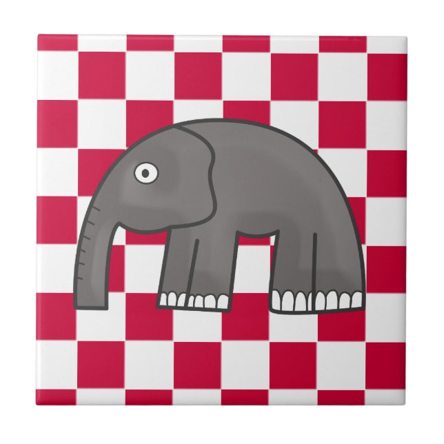 Azulejo De Cerámica elefante (Frente)