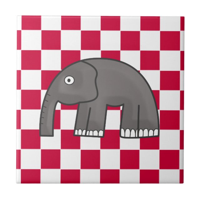 Azulejo De Cerámica elefante (Frente)