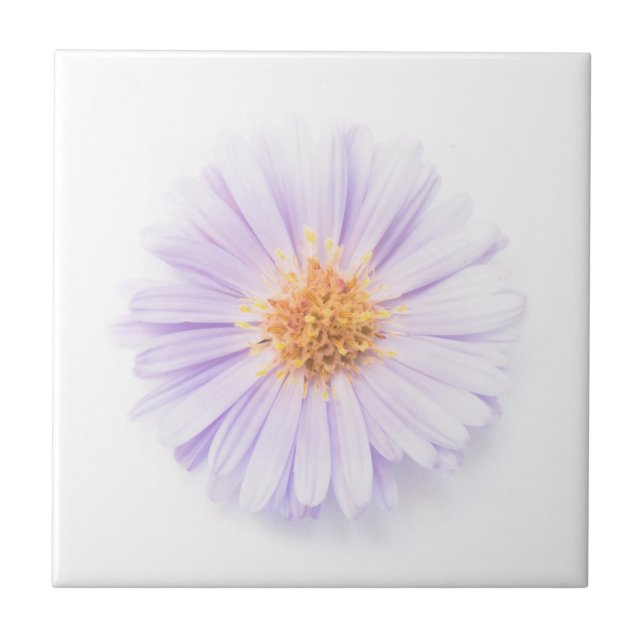 Azulejo De Cerámica Elegancia de flor única (Frente)