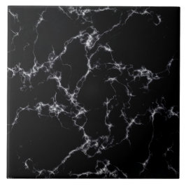 Azulejo De Cerámica Elegante estilo de mármol4 - Blanco y negro