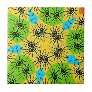 Azulejo De Cerámica Elegante Motivo Tradicional de Araña Inspirado en