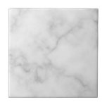 Azulejo De Cerámica Elegante patrón de mármol blanco<br><div class="desc">Añada un toque de estilo único a su decoración casera con esta elegante y elegante tela cerámica de mármol blanco.</div>
