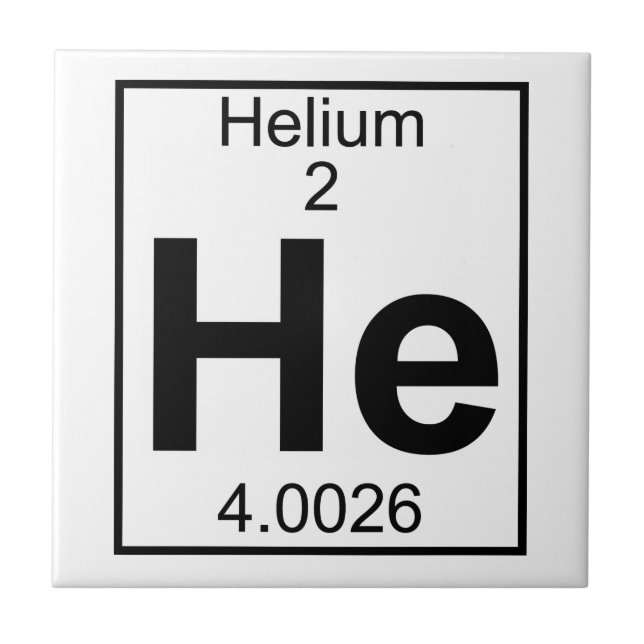 Azulejo De Cerámica Elemento 002 - El - Helio (Completo) (Frente)