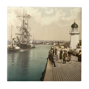 Azulejo De Cerámica Embarcadero y puerto, Inglaterra de Littlehampton