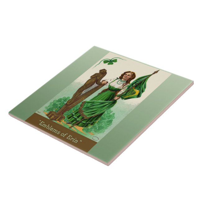 Azulejo De Cerámica Emblemas de Erin (Lado)
