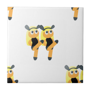Azulejo De Cerámica emoji gemela