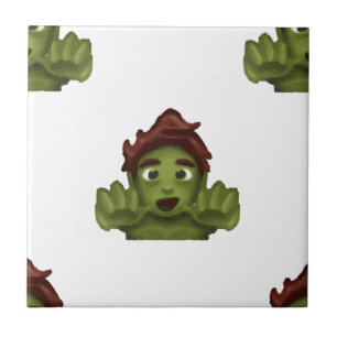 Azulejo De Cerámica emoji zombie man