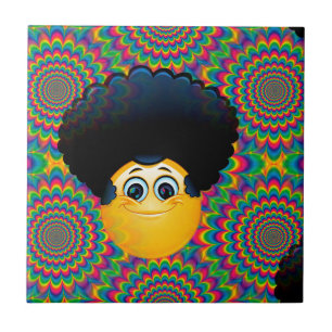 Azulejo De Cerámica emojis afro