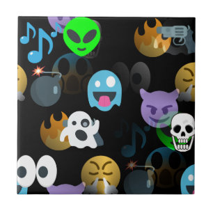 Azulejo De Cerámica emojis de halloween