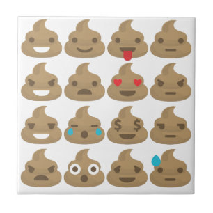Azulejo De Cerámica emojis de poop