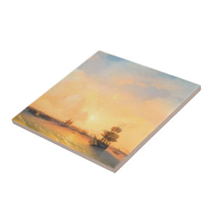 Azulejo De Cerámica Emperador Alexander Ivan Aivazovsky del fuerte de