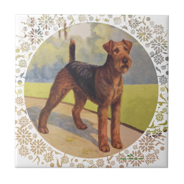 Azulejo De Cerámica En el campo (Frente)