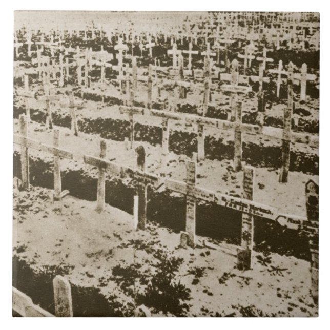 Azulejo De Cerámica En el oeste nada nuevo: Un cementerio alemán en (Frente)