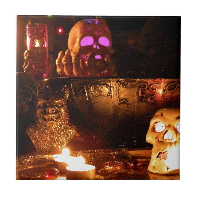 Azulejo De Cerámica En la oscuridad (Frente)