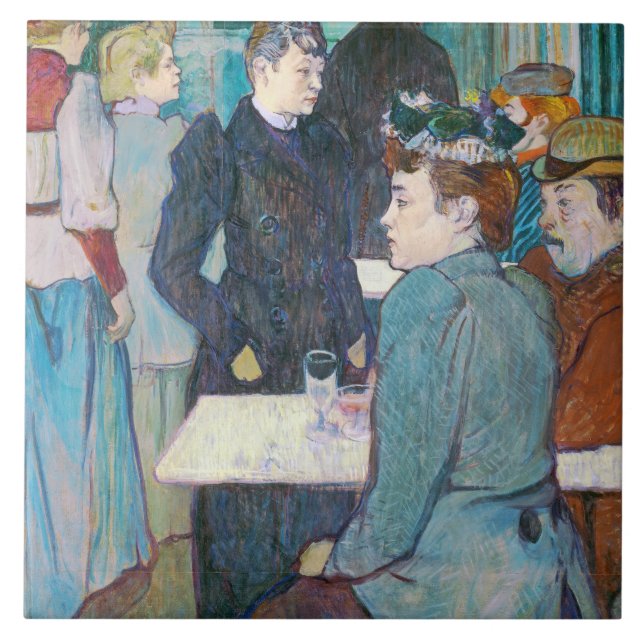 Azulejo De Cerámica Enrique de Toulouse-Lautrec el | Moulin de la (Frente)