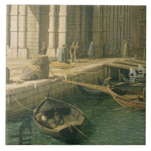 Azulejo De Cerámica Entrada al Gran Canal: Pareciendo del oeste,