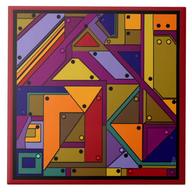 Azulejo De Cerámica Entrada (Mosaico Cerámico) (Frente)