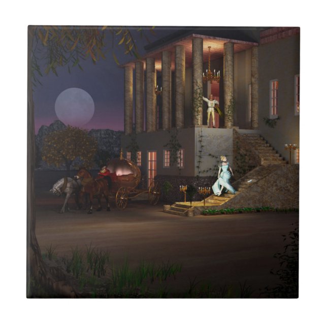 Azulejo De Cerámica Entrenador de Cenicienta (Frente)