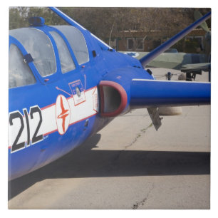 Azulejo De Cerámica Entrenador Fouga Magister construido en Francia