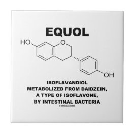 Azulejo De Cerámica Equol Isoflavandiol metabolizado de Daidzein