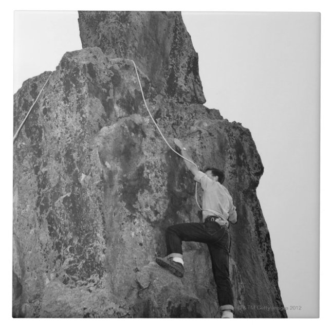 Azulejo De Cerámica Escalada del hombre (Frente)