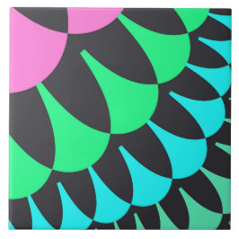 Azulejo De Cerámica Escalas azul claro y verde