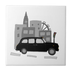 Azulejo De Cerámica Escena del taxi
