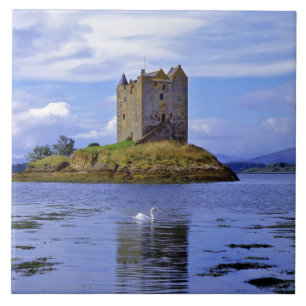 Azulejo De Cerámica Escocia, Highland, Wester Ross, Loch Linnhe. A