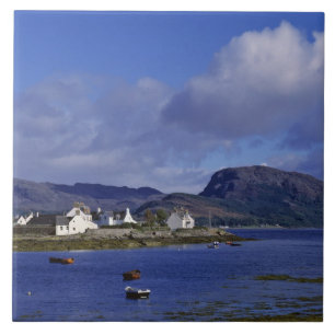 Azulejo De Cerámica Escocia, Highland, Wester Ross, Plockton.