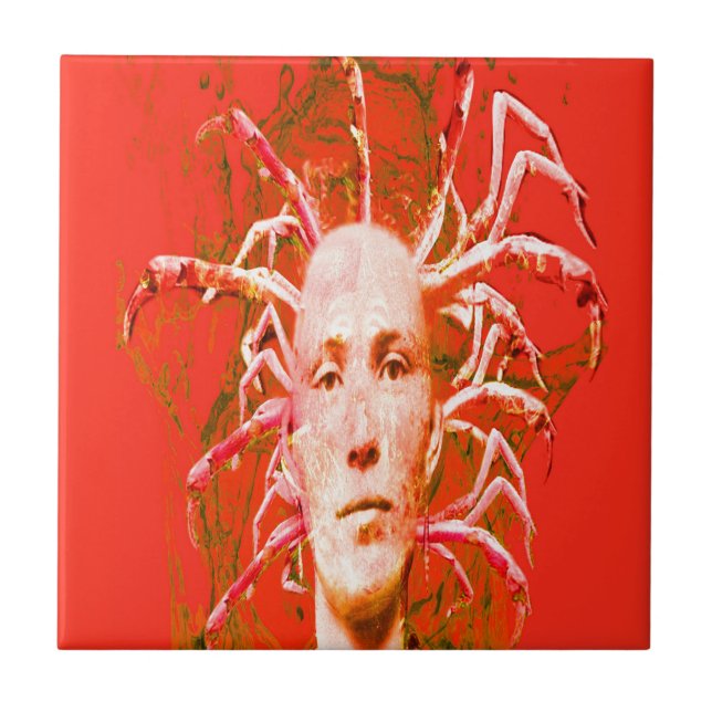 Azulejo De Cerámica Escorpión rojo (Frente)