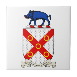 Azulejo De Cerámica Escudo de armas de Barron