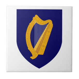 Azulejo De Cerámica Escudo de armas de Irlanda
