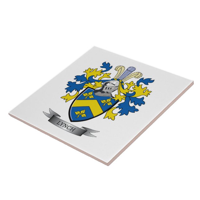 Azulejo De Cerámica Escudo de armas de Lynch (Lado)