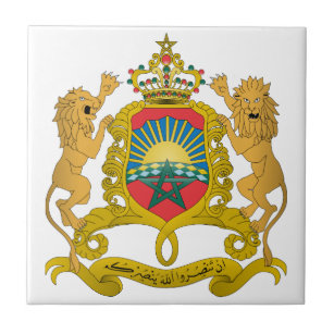 Azulejo De Cerámica Escudo de armas de Marruecos
