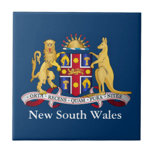 Azulejo De Cerámica Escudo de armas de Nueva Gales del Sur