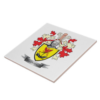 Azulejo De Cerámica Escudo de armas del escudo de la familia de