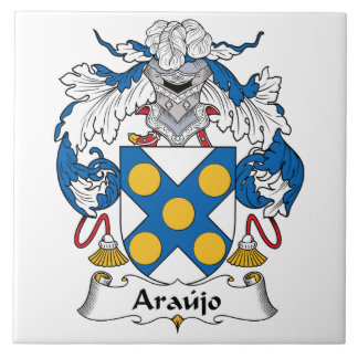 Azulejo De Cerámica Escudo de la familia de Araujo