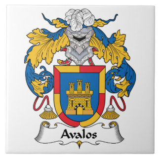 Azulejo De Cerámica Escudo de la familia de Avalos