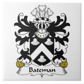 Azulejo De Cerámica Escudo de la familia de Bateman