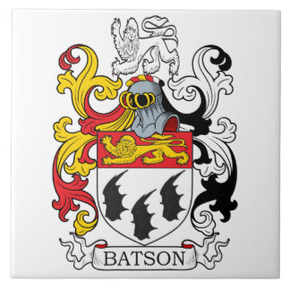 Azulejo De Cerámica Escudo de la familia de Batson